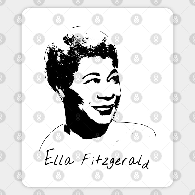 Ella Fitzgerald Magnet by GreenRabbit